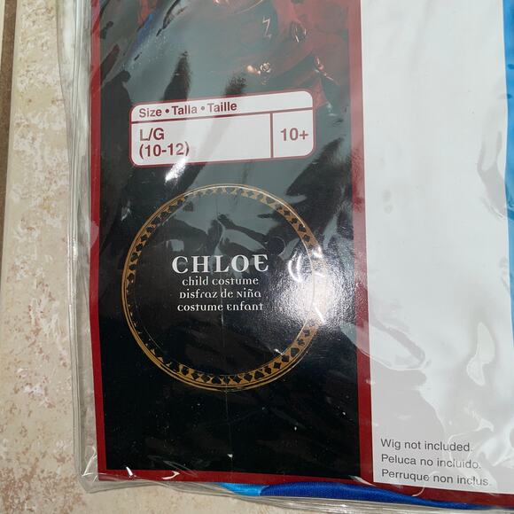 GIRLS DISNEY DESCENDANTS 4 RISE OF RED CHLOE CLASSIC COSTUME SIZE L DG125499G - Picture 2 of 3